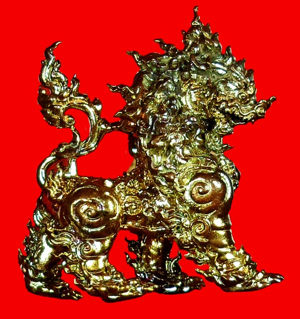 รูปหล่อพญาไกรสรราฃสีห์ ผลงานของทีม อวตาร เนื้อนะวะโลหะ