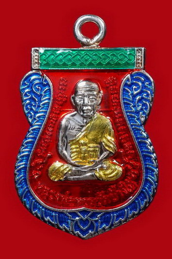 เหรียญเสมาหลวงปู่ทวด กระหลั่ยเงินลงยา รุ่น 100 ปี สมเด็จพระญาณสังวรฯ วัดบวรนิเวศวิหาร