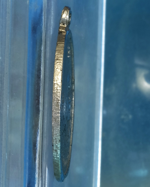 เหรียญผูกพัทธสีมา หลวงปู่ทิม วัดละหารไร่ ระยอง ปี 2517 หลังยันต์แตกมาก,มีบัตรรับประกัน / wp10