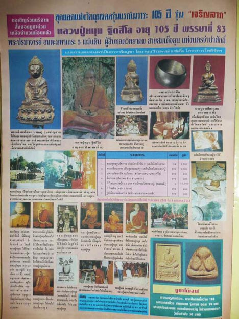 พระปิดตาเนื้อผงรุ่นแรก (พิมพ์ซาวด์อเบาท์ ) หลวงปู่หมุน ฐีตสีโล ออกวัดป่าหนองหล่ม ปี 2542