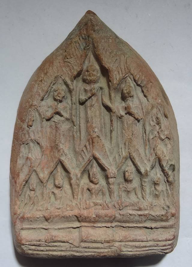 พระสิบทัศน์ หลวงพ่อเงิน วัดดอนยายหอม เนื้อดินหลังจารมือ ครับ