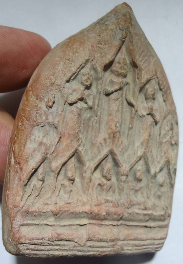 พระสิบทัศน์ หลวงพ่อเงิน วัดดอนยายหอม เนื้อดินหลังจารมือ ครับ