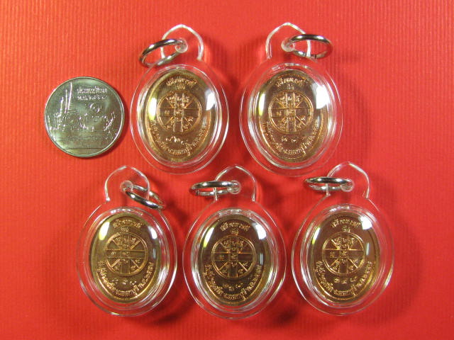  เหรียญเสด็จพ่อ ร.๕ (พิมพ์เล็ก) รุ่นสร้างบารมี วัดกู้ นนทบุรี ปี58 เนื้อทองแดงลงยา กล่องเดิม