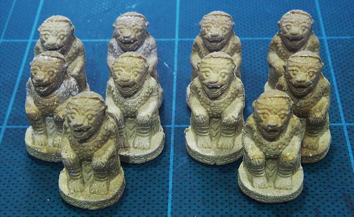 HM 10.21 ..มาชุด 10 องค์ .หนุมานชมภูนุช เนื้อผงพุทธคุณผสมว่าน 108 หลวงปู่หมุน ฐิตสีโล วัดสุทัศน์ 