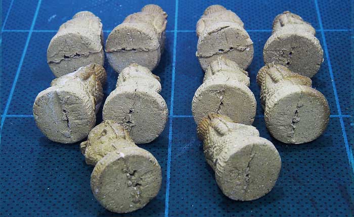 HM 10.21 ..มาชุด 10 องค์ .หนุมานชมภูนุช เนื้อผงพุทธคุณผสมว่าน 108 หลวงปู่หมุน ฐิตสีโล วัดสุทัศน์ 