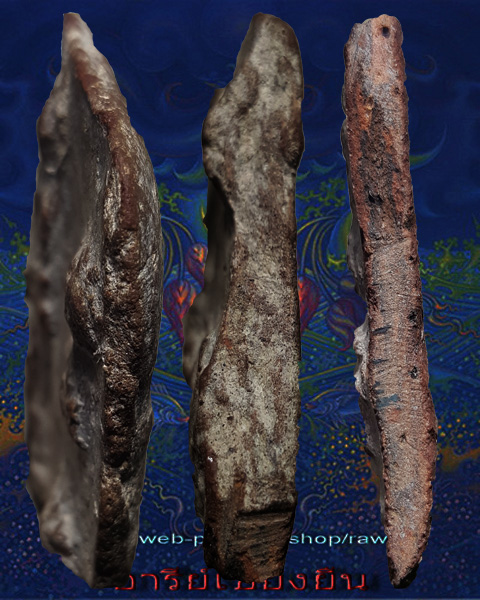 พระแผงนาดูน พิมพ์นั้งบัวตัดสาม แตกเดิมจากกรุ เนื้อมะขามเปียกนิยม 