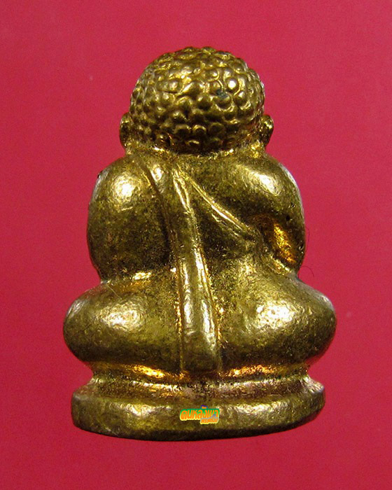 รูปหล่อ พระสังกัจจายน์ วัดประสาทบุญญาวาส ปี06 เนื้อทองผสม กะไหล่ทอง