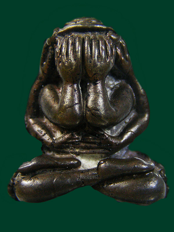 พระปิดตาหมื่นล้านหลวงพ่อเปิ่นวัดบางพระ ปี2535 นวะ Thailand Amulet