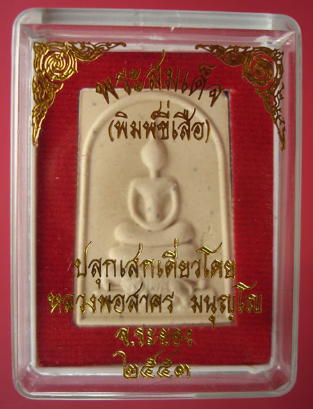 พระสมเด็จ ( พิมพ์ขี่เสือ ) ปี 2553 หลวงพ่อสาคร วัดหนองกรับครับ 