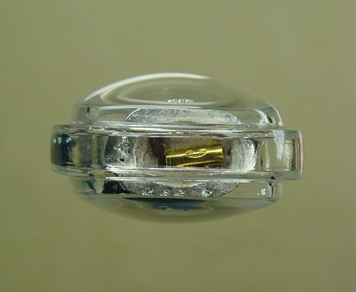 ไก่ รุ่นแรก รุ่นเงินไหลมา (ชุบเงินลงยา ) หลวงพ่อรวย วัดตะโก จ.อยุธยา