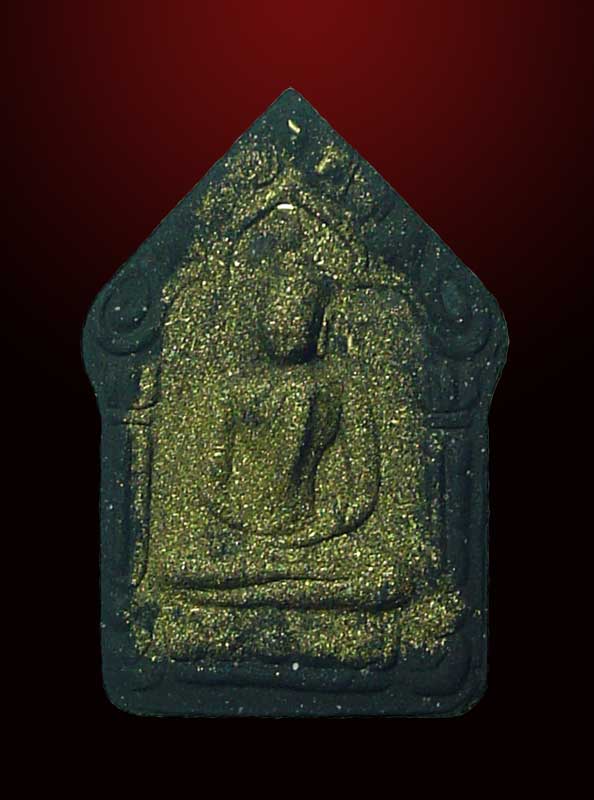 พระขุนแผนพรายกุมาร แสนแสบ เนื้อดำพิมพ์ใหญ่ ตะกรุดทองแดง