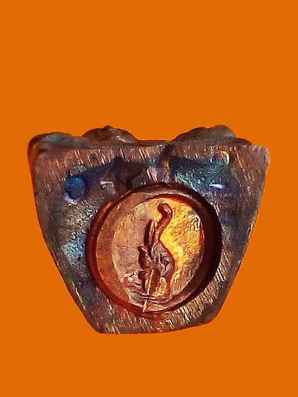 รูปเหมือน(กริ่ง) ก้นช้าง..>>>..รุ่นพิเศษ "บรรจุพระบรมสารีริกธาตุฯ" ปี 2530..<<<..เนื้อนวะ..หมายเลข..