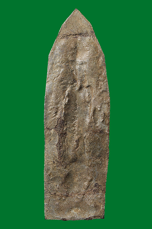 พระร่วงยืนสนิมแดงพิมพ์ใหญ่สภาพผิวเดิม สวยสมบูรน์