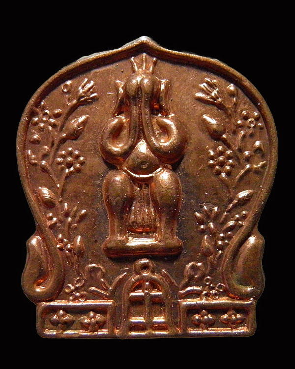 เหรียญพระปิดตา พิมพ์ใหญ่พิเศษ  เจ้าคุณเที่ยง วัดระฆังฯ กรุงเทพฯ คณะ ๔ สภาพสวยเดิม  ศิษย์  ทร. สร้าง 