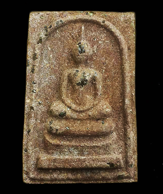 เคาะเดียว พระสมเด็จโนนผึ้งหลวงปู่หมุน (พิมพ์ใหญ่)เนื้อผงพุทธคุณ ว่านไพรดำ ฝั่งเพชรหน้าทั่ง