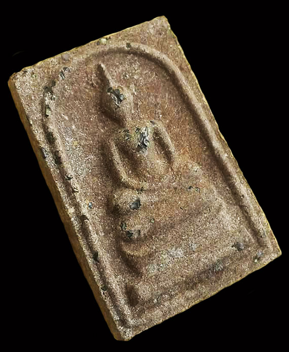 เคาะเดียว พระสมเด็จโนนผึ้งหลวงปู่หมุน (พิมพ์ใหญ่)เนื้อผงพุทธคุณ ว่านไพรดำ ฝั่งเพชรหน้าทั่ง