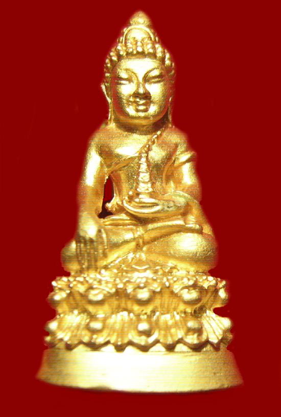 พระกริ่งมังกรทอง เนื้อกะหลั่ยทองคำแท้ วัดสุทัศนเทพวราราม ปี ๒๕๔๕ กรุงเทพมหานคร