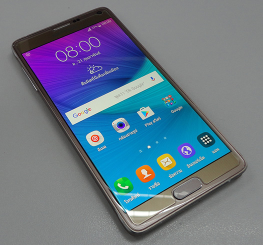 Samsung Galaxy NOTE 4 ของแท้ สีทอง เครื่องศูนย์ไทย สภาพสวยเทพยังกะของใหม่ มีกล่องให้ด้วย