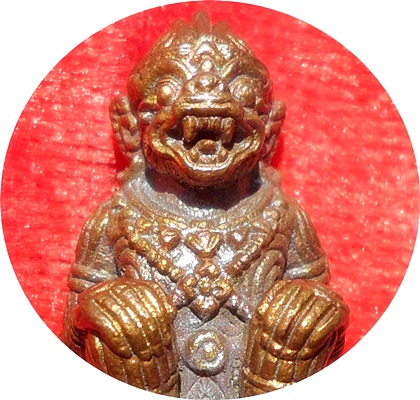 ***หนุมาน“รุ่นมหาปราบไพรี”เนื้อนวะโลหะอุดสีผึ้งหลวงปู่ #๔๑๖ ลป.บัวลพ.สาคร ร่วมปลุกเสก