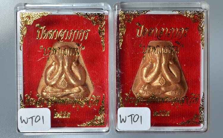 **ที่เดียว 2 องค์ 2 เนื้อ พระปิดตาอาภากร รุ่นบูรพาบารมี เสด็จเตี่ย เนื้อว่าน และเนื้อเกสร WT01