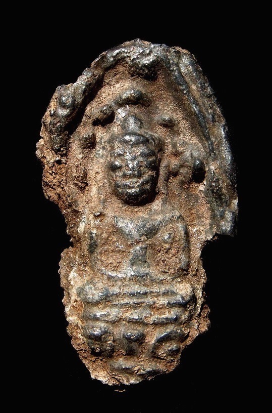 พระนาคปรกลพบุรี ตัดเดี่ยว ชินเงิน สวยน่ารัก หน้าตาพริบๆ