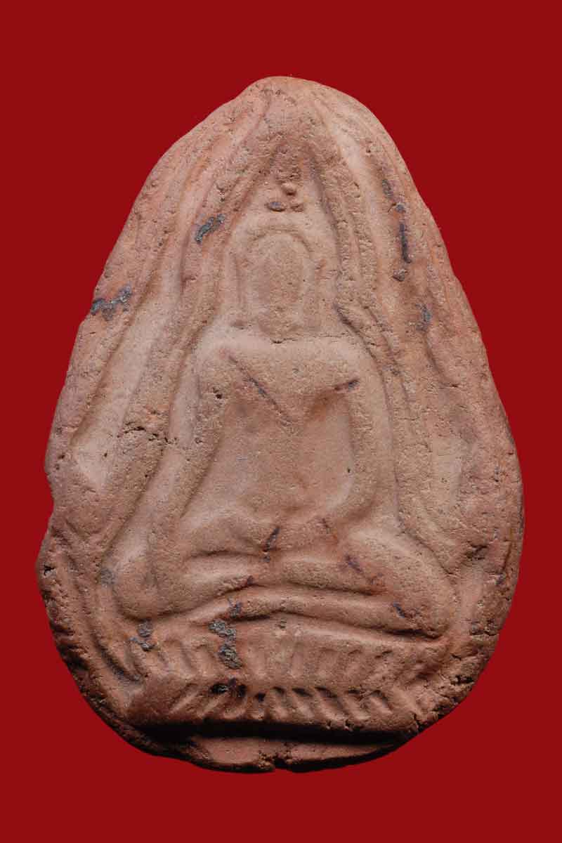 พระกรุบึงสามพัน พิมพ์พระพุทธชินราช เนื้อดิน จังหวัด อุตรดิตถ์+บัตรรับรอง