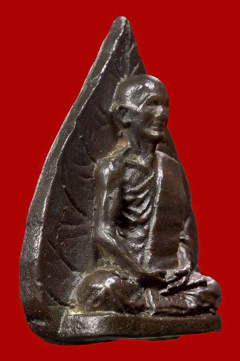 รูปเหมือนใบโพธิ์ เจ้าคุณนรฯ วัดเทพศิรินทร์ เนื้อนวะ ปี 2513 +ใบรับรอง