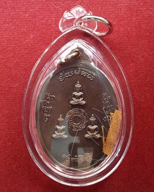 เหรียญธรรมสภา บล็อกนิยม " เนื่อง " หลวงปู่ชื้น วัดญานเสน ปี 2538 ตอกโค๊ตด้านหลัง...เคาะเดียวแดง... 