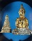 พระบูชายุครัตนะ เนื้อตะกั่ว 2องค์ ขนาด 1 นิ้วกับ 2 นิ้ว