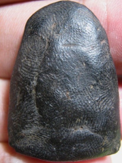 พระพิมพ์บัวเล็บช้าง เนื้อดิน กรุวัดชนะสงคราม กรุงเทพฯ 