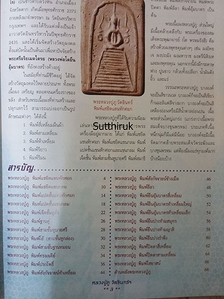 หนังสือ การศึกษาพระเครื่อง หลวงปู่ภู วัดอินทรวิหาร (ชี้จุดลับ-ตำหนิพิมพ์)