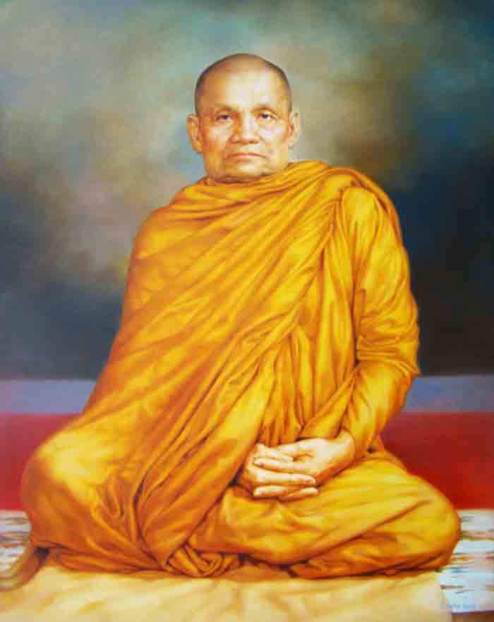 หลวงพ่อชา สุภัทโท วัดหนองป่าพง พระบูชา 7 เนื้อทองเหลืองน้ำตาล ผิวสวยเดิมๆ