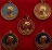 เหรียญ ร5 วัดวังพระธาตุ กะไหล่ทองลงยา 5สี หายาก เคาะเดียว250