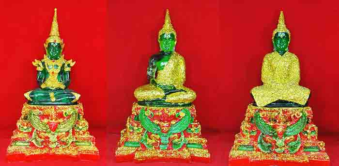 ***ยกชุด 3 องค์***พระแก้วมรกต ทรงเครื่องฤดูร้อน+ฤดูฝน+ฤดูหนาว งานฉลองกรุงรัตนโกสินทร์ย้อนยุคสวยงามขน
