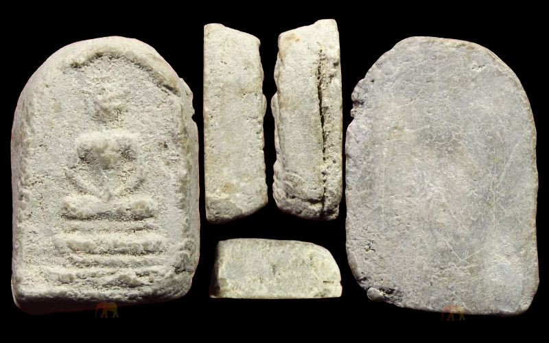 พระกรุวัดบึงพระยาสุเรนทร์ เนื้อผง กรุใหม่ พิมพ์เล็บมือ พระหน า สภาพสวยเดิมครับ