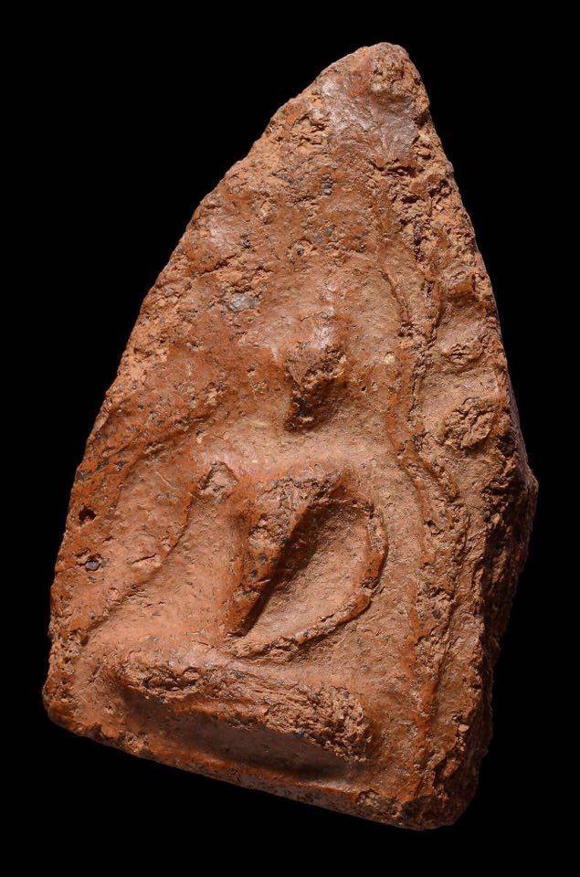 13500 พระพลายคู่ตัดเดี่ยว (พิมพ์หน้าเทวดา เส้นซุ้มคู่) กรุวัดบ้านกร่าง จ.สุพรรณบุรี