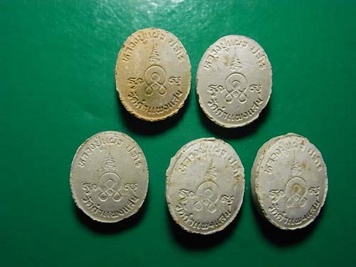 5 องค์ 300 บาท พระผงเม็ดกระดุม หลวงปู่แผ้ว ออกวัดกำแพงแสน จ.นครปฐม 4