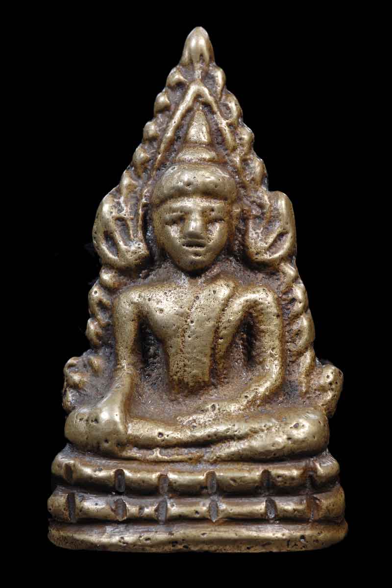 พระพุทธชินราข พิมพ์ ต้อบัวขีด  นิยม ไม่ตอกโค๊ต ปี 2485 วัด สุทัศน์ เนื้อ อมเขียว แบบหลวงพ่อเงิน