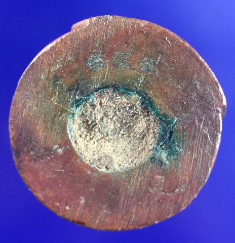 เคาะเดียวแดง พรายกุมารจินดามณี 2 หลวงพ่อสาคร เลข 949  เนื้อทองแดง