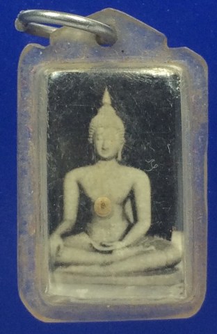 เคาะเดียว ล็อกเก็ตพระพุทธ หลังตะกรุด 3ดอก 