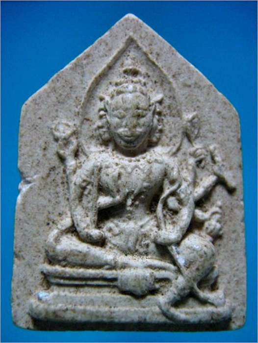 พระพรหม เนื้อผงห้าเหลี่ยม หลวงพ่อพรหม วัดขนอนเหนือ อยุธยา