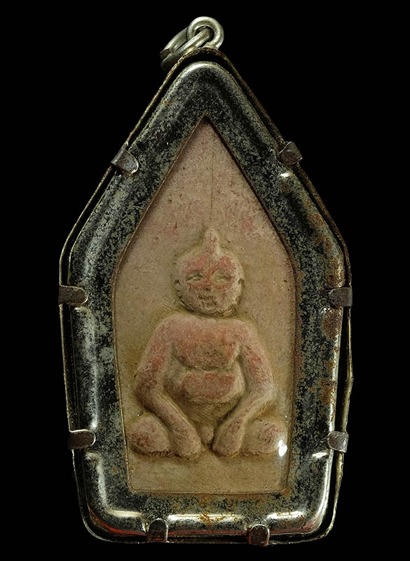 พระขุนแผน หลังกุมาร เนื้อว่านสบู่เลือด หลวงพ่อกวย วัดโฆสิตาราม ชัยนาท พร้อมเลี่ยม ค่ะ 