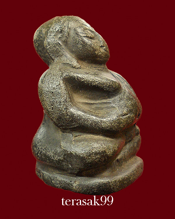 พระสังกัจจายน์ลอยองค์ หลวงพ่อกวย วัดโฆสิตาราม จ.ชัยนาท เนื้อดินผสมผงใบลาน อุดกริ่ง ราคาเบาๆ