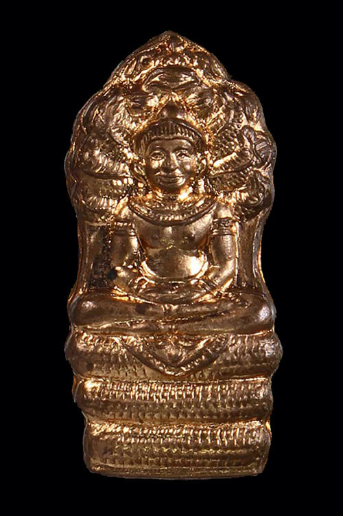 วัดใจ**พระปรกใบมะขามเนื้อทองแดง รุ่นแรก พระอาจารย์ติ๋ว วัดมณีชลขันฑ์ จ.ลพบุรี พ.ศ.2557**