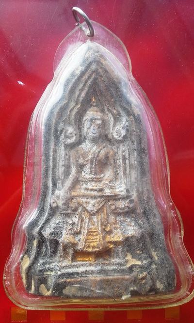 พระโคนสมอ อยุธยา พิมพ์มารวิชัย สภาพสวยมาก ลงรักทอง เลี่ยมเดิ ม