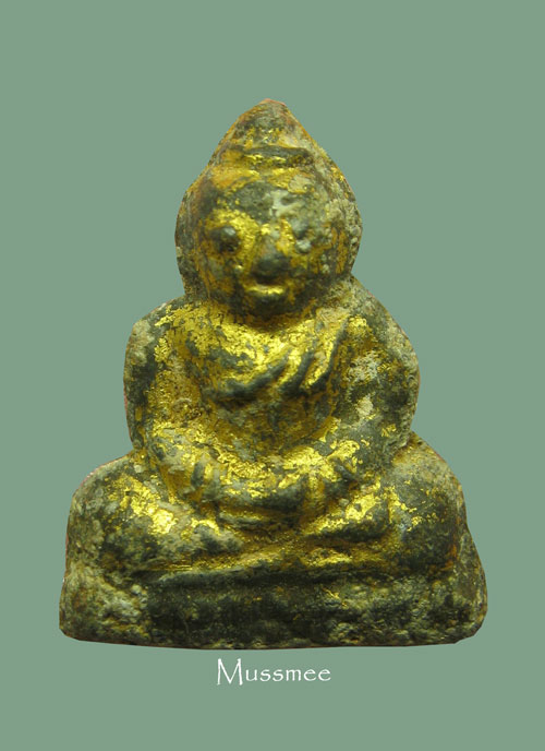 พระหลวงพ่อโต กรุวัดนนทรีย์ อยุธยา สวยหน้าตาพริบๆ ทองเดิมๆจากกรุ