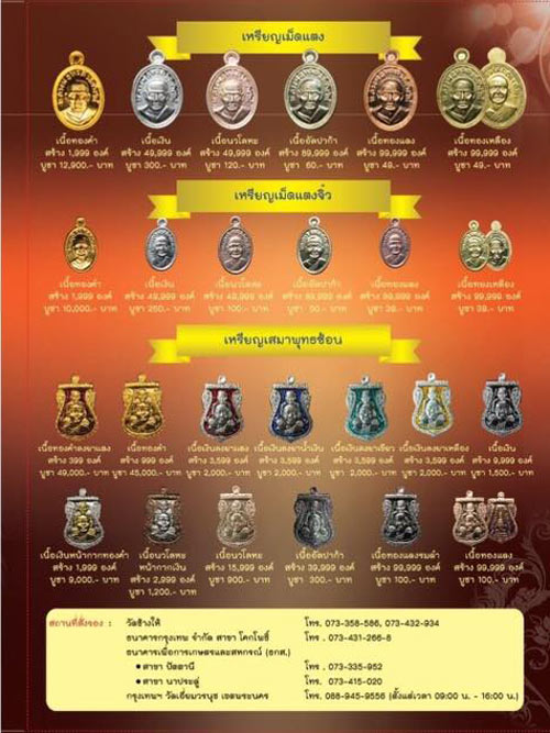 (02) เหรียญเม็ดแตง หลวงพ่อทวดรุ่นสร้างพิพิธภัณฑ์ 58 วัดช้างให้ เนื้ออัลปก้า เลี่ยมทองพร้อมบูชา