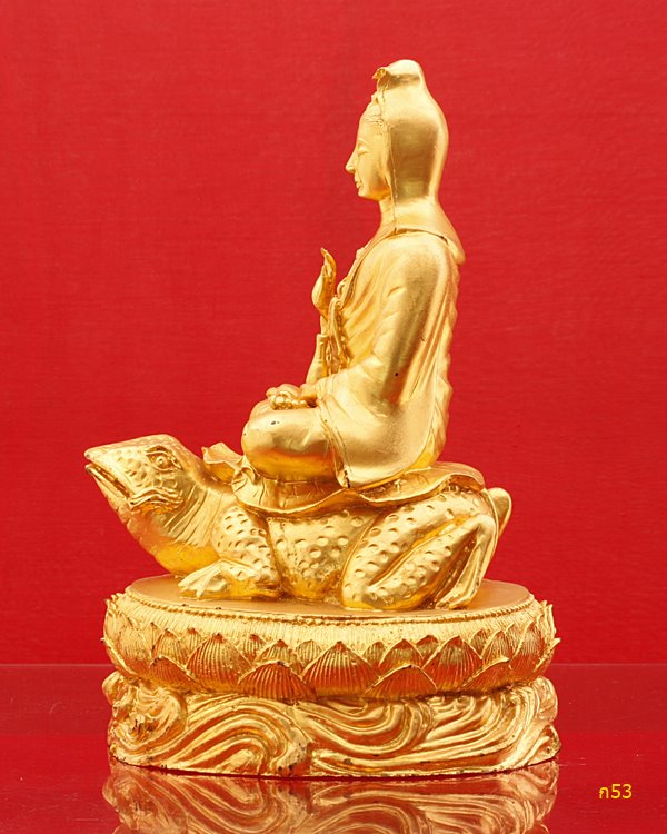 พระบูชาเจ้าแม่กวนอิมขี่กบ