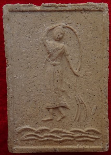 สมเด็จปรกโพธิ์หลังแม่ธรณี ฝังตะกรุด2ดอก หายาก เคาะเดียว