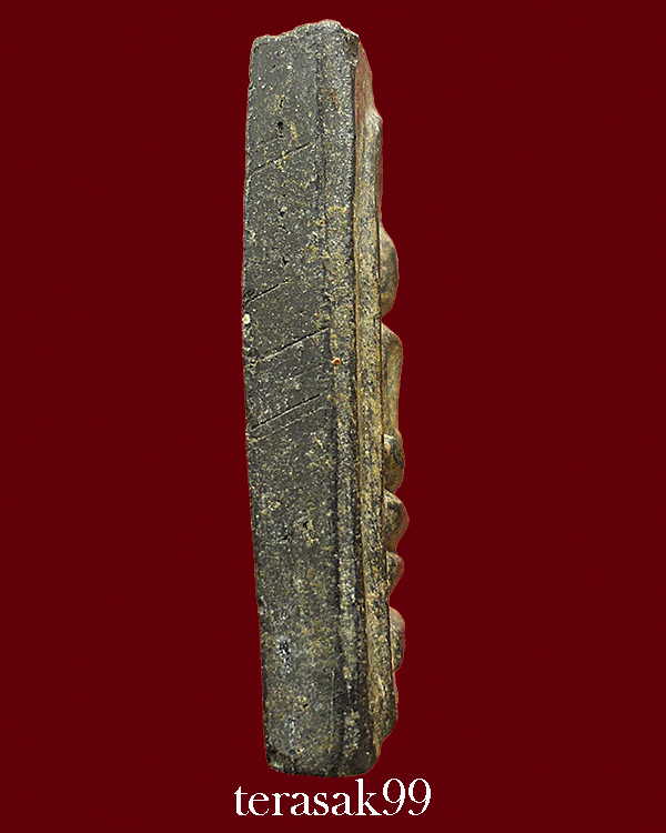 สมเด็จขาโต๊ะอกใหญ่หลังเรียบ เนื้อผงน้ำมัน(เนื้อดำ) หลวงพ่อกวย วัดโฆสิตาราม 